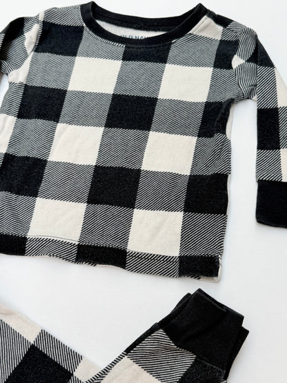 Old Navy Buffalo Check Pajama Set 6-12M