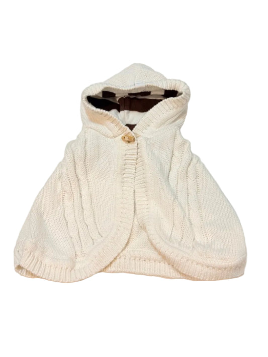 Beba Bean Cream Cable Knit Hoodie 6-24M