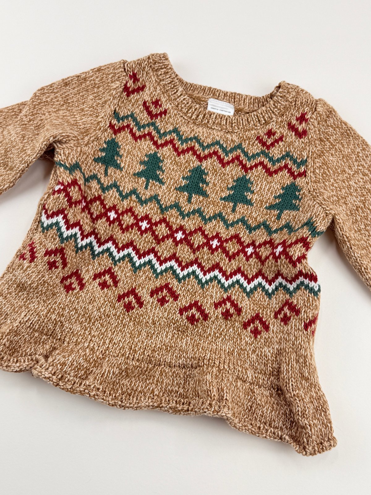 carter's Fair Isle Christmas Tree Sweater 3M