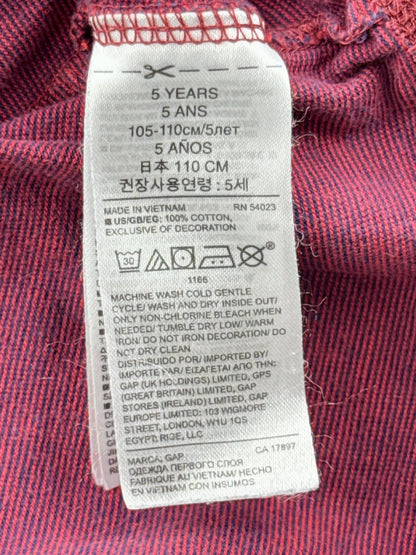Baby Gap Burgundy Striped T-Shirt Size 5T
