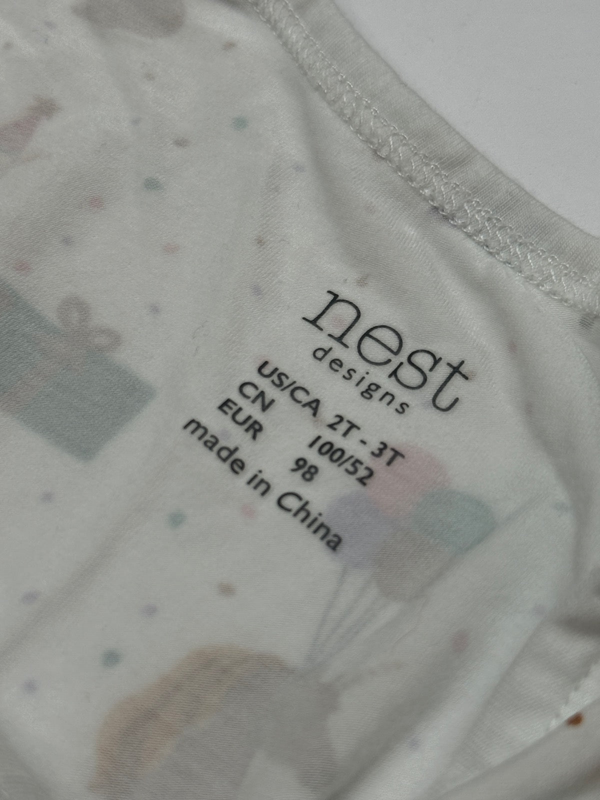Nest Designs Woodland Print Bodysuit Size 2T-3T