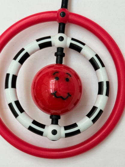 Baby Rattle Ring Teether Toy Smiley Ball