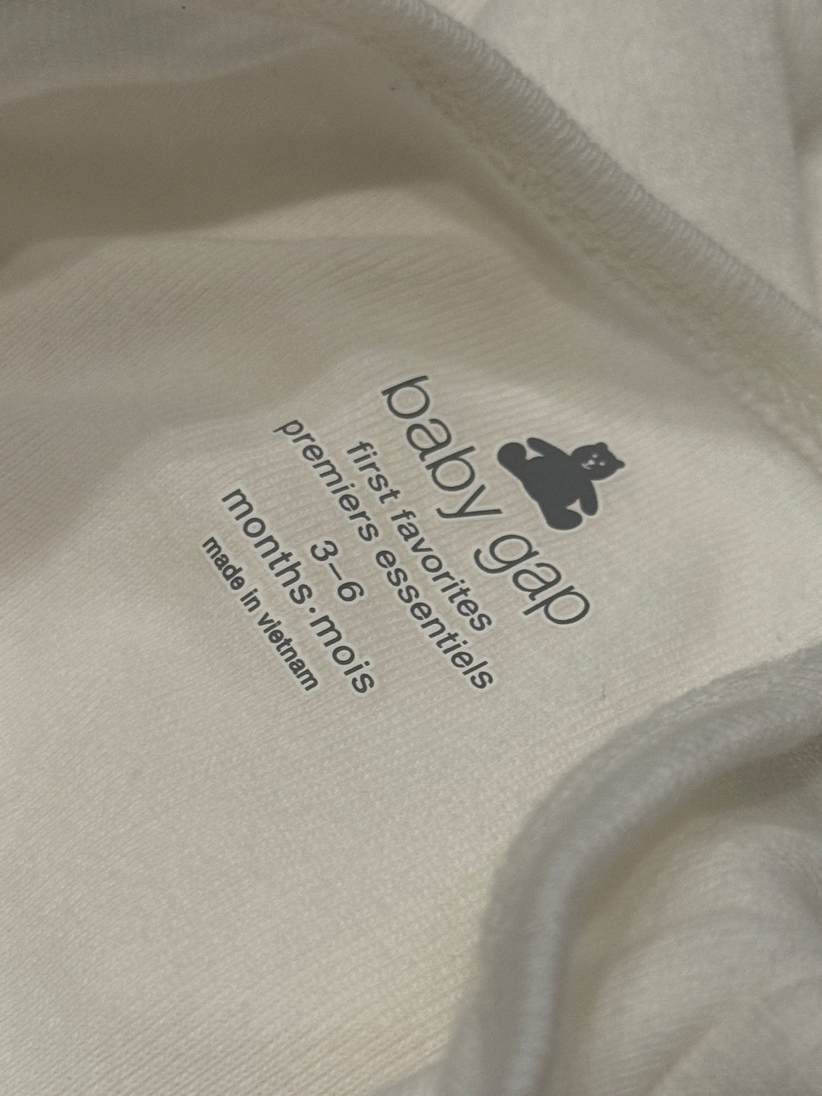 Baby Gap White Bodysuit 3-Pack 3-6M