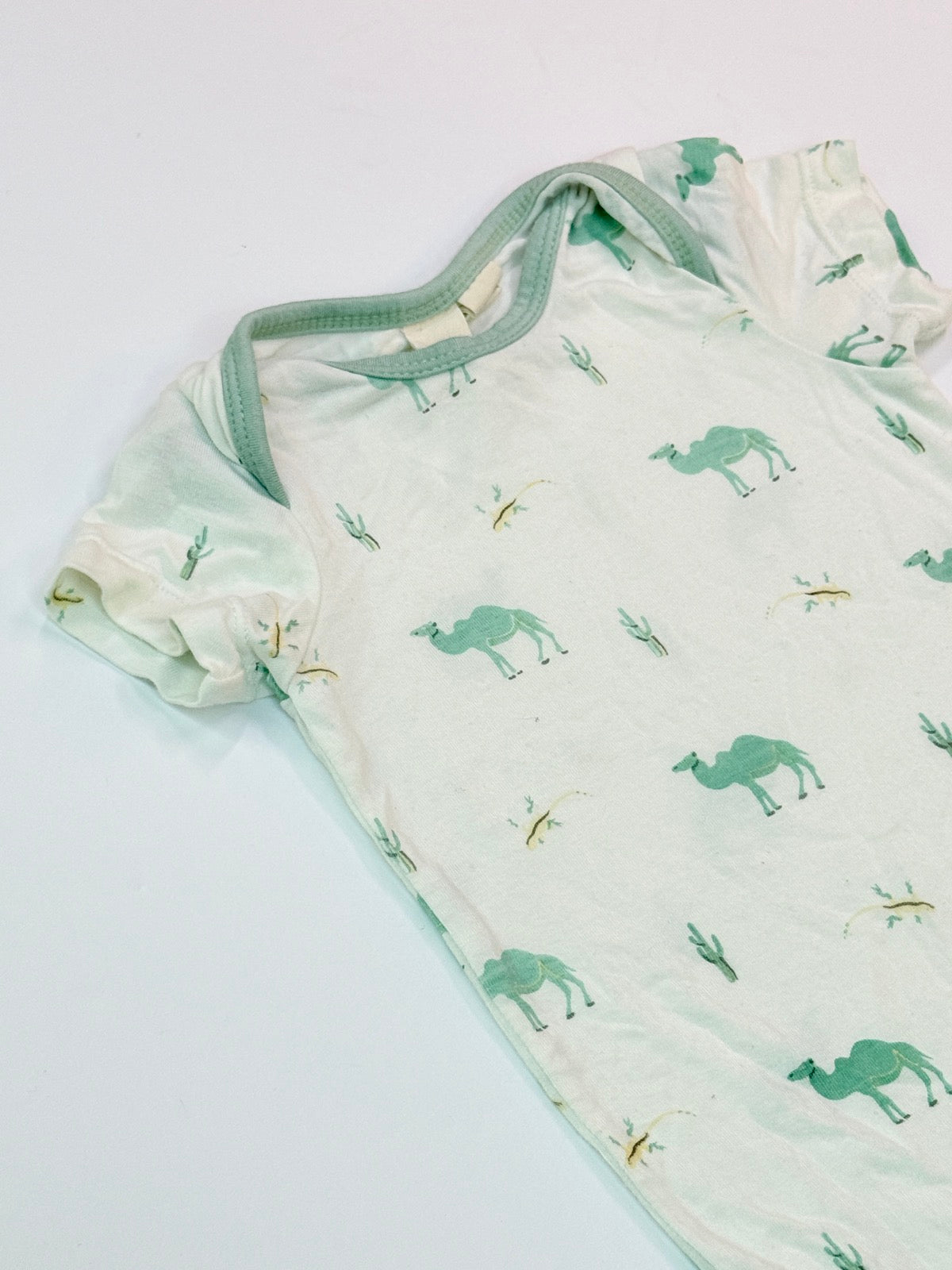 Kyte Baby Camel Print Bodysuit 3-6m