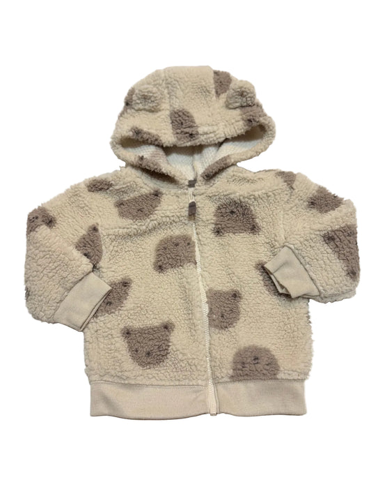 Carter's Sherpa Spotted Zip Hoodie 18m