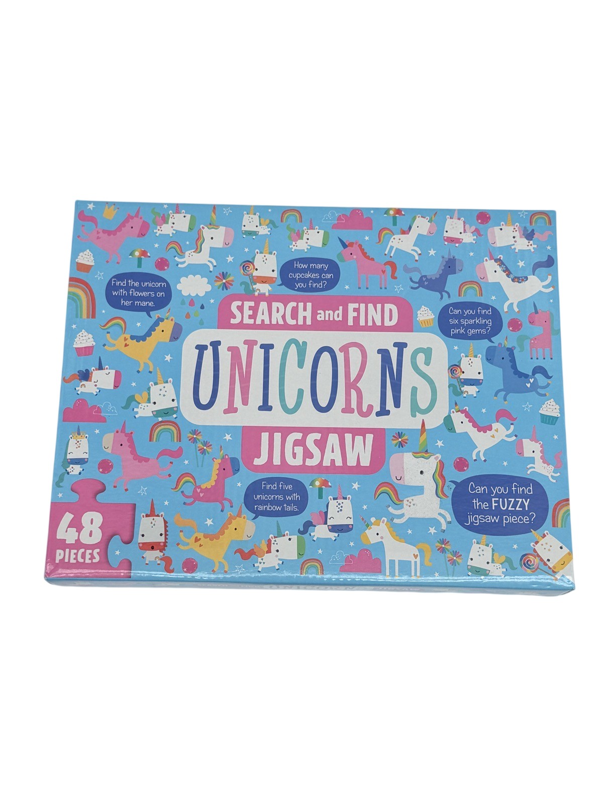 Search and Find Unicorns Jigsaw 48 Pieces