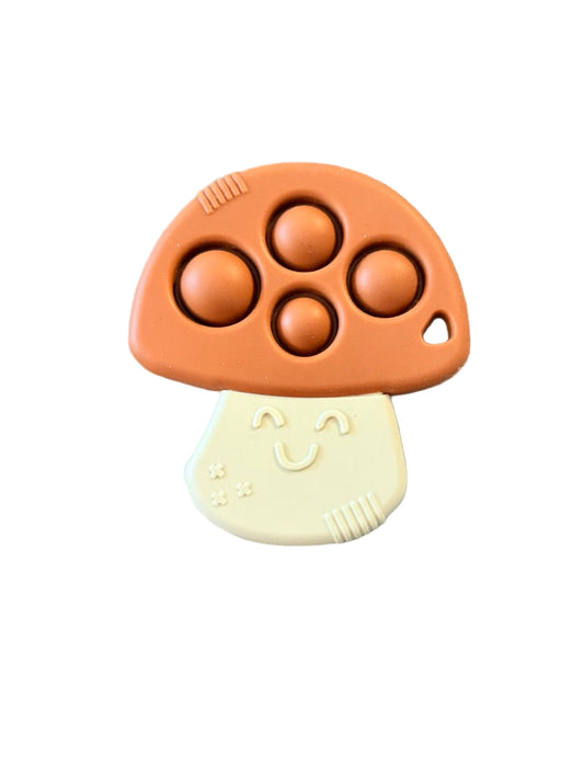 Itzy Ritzy Mushroom Silicone Teether Pop it