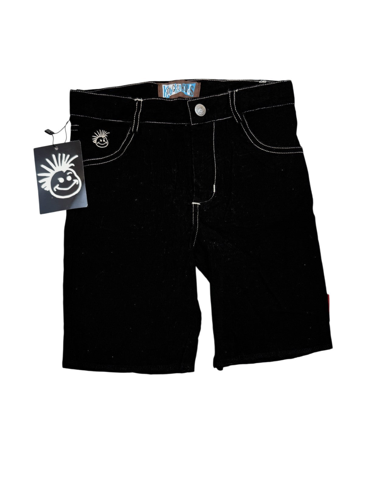 Knuckleheads Black Corduroy Shorts Size S