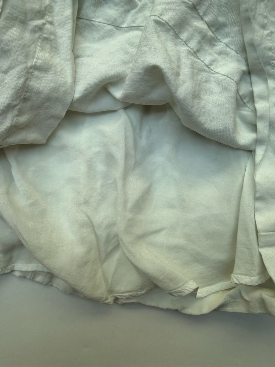 Zara Kids White Ruffle Dress Size 5
