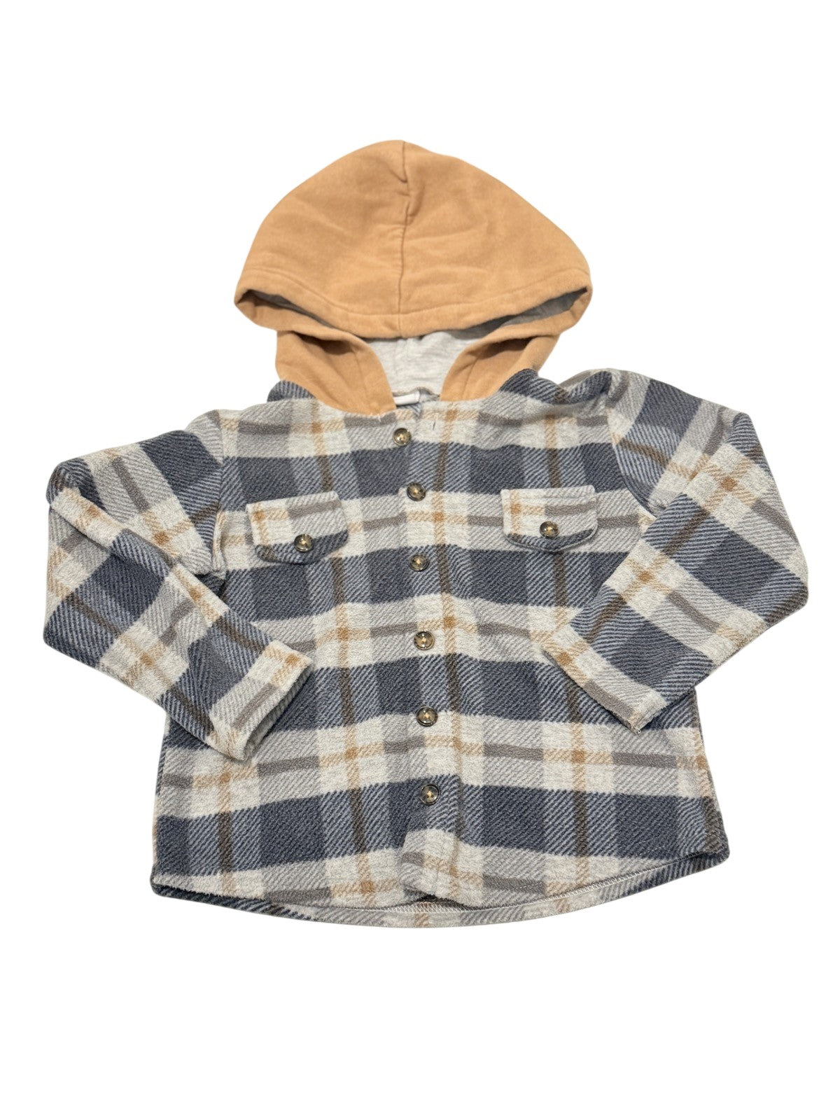 PL Kids Plaid Hooded Jacket 4T