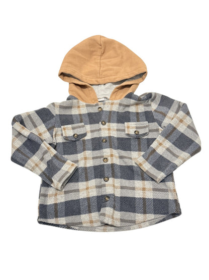 PL Kids Plaid Hooded Jacket 4T