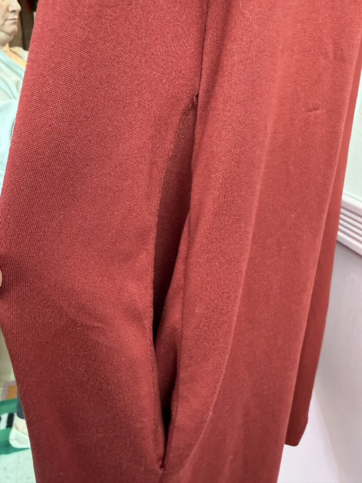 Ekouaer Red Nursing friendly nightgown Size S