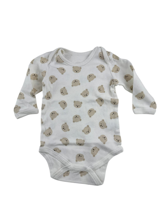 Bear Print Bodysuit Size 12-18M