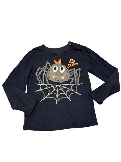 Joe Fresh Halloween Spider Thermal Top Size 4