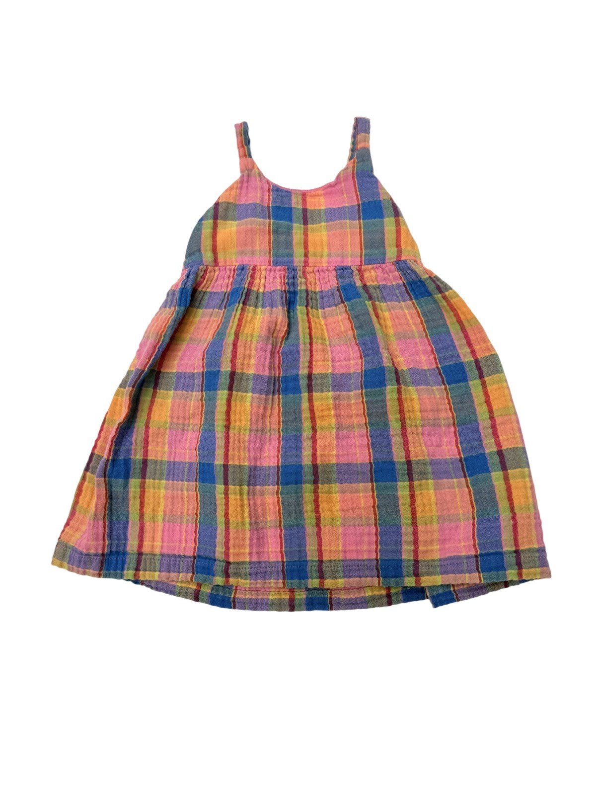 Old Navy Plaid Cotton Sundress 2T