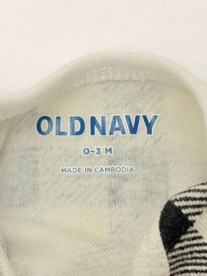Old Navy Buffalo Check Bodysuit 0-3M