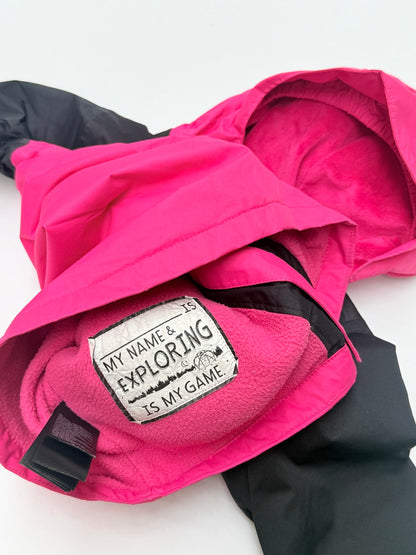 The North Face Pink Hooded Rain Jacket 3T