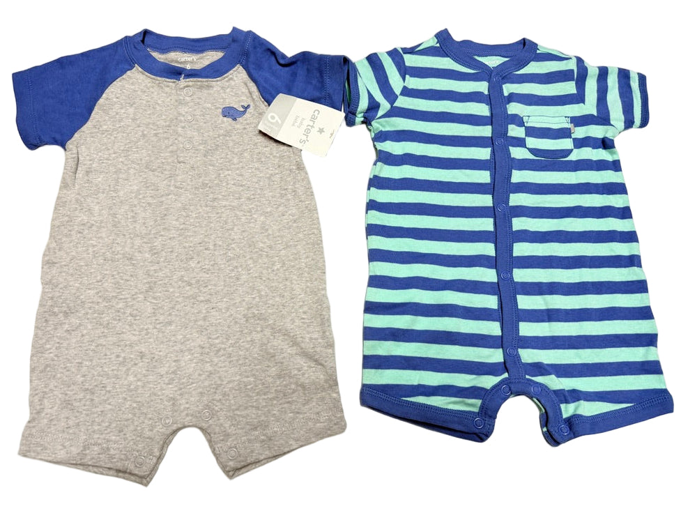 Carter's 2pc 6m Rompers NWT