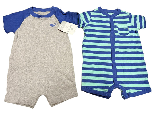 Carter's 2pc 6m Rompers NWT