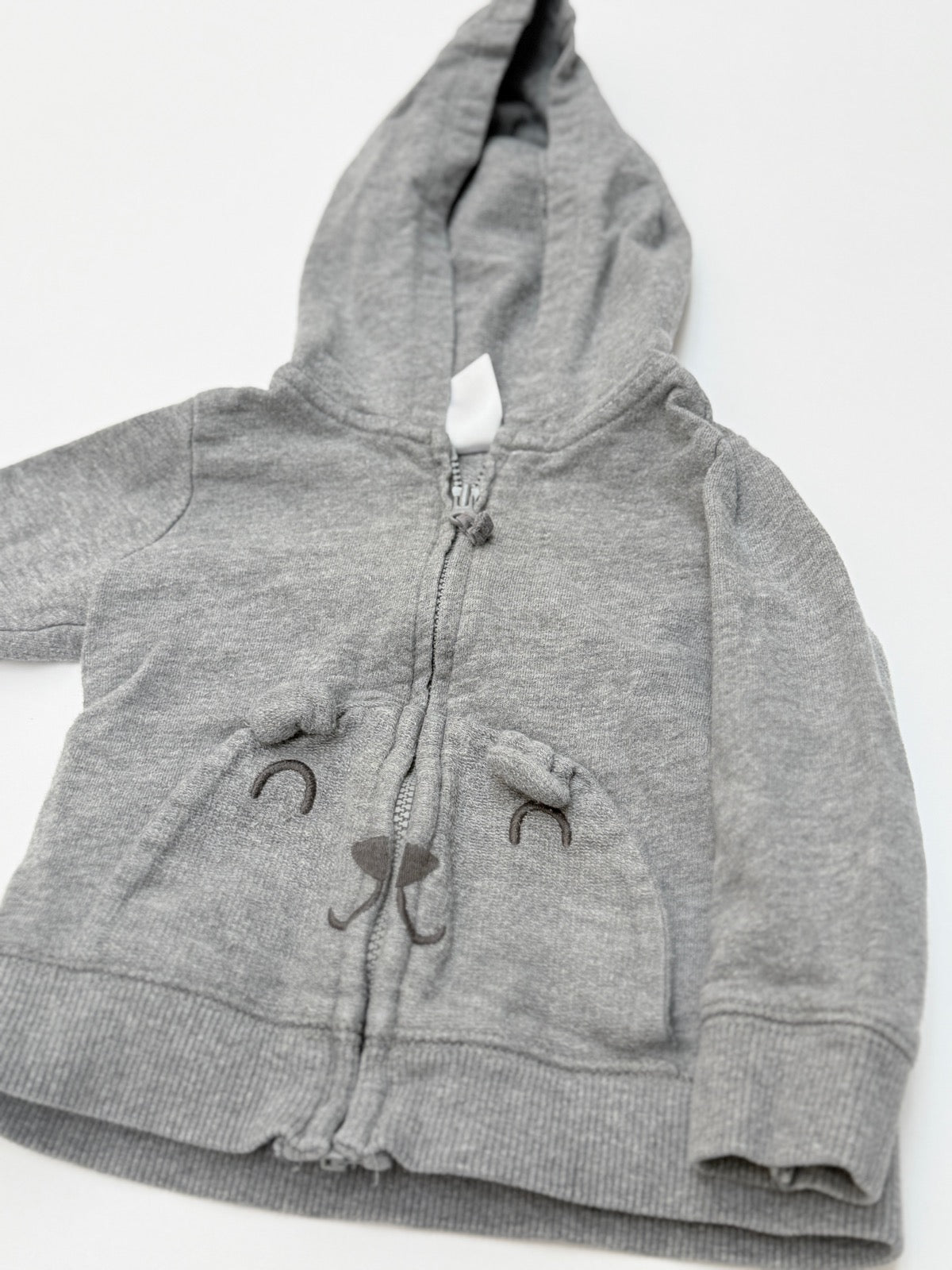 Carter's Bear Face Zip Hoodie 12M