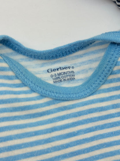Gerber & Carter's Striped Bodysuit Bundle 0-3M