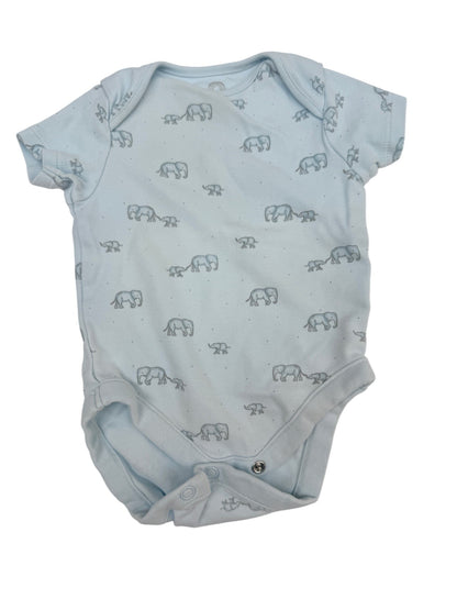 Next Elephant Print Blue Bodysuit Up to 3M