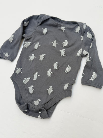 Old Navy Penguin Print Bodysuit 3-6M