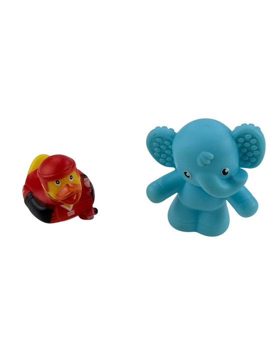 Infantino Elephant and Hockey Duck Bath Toys