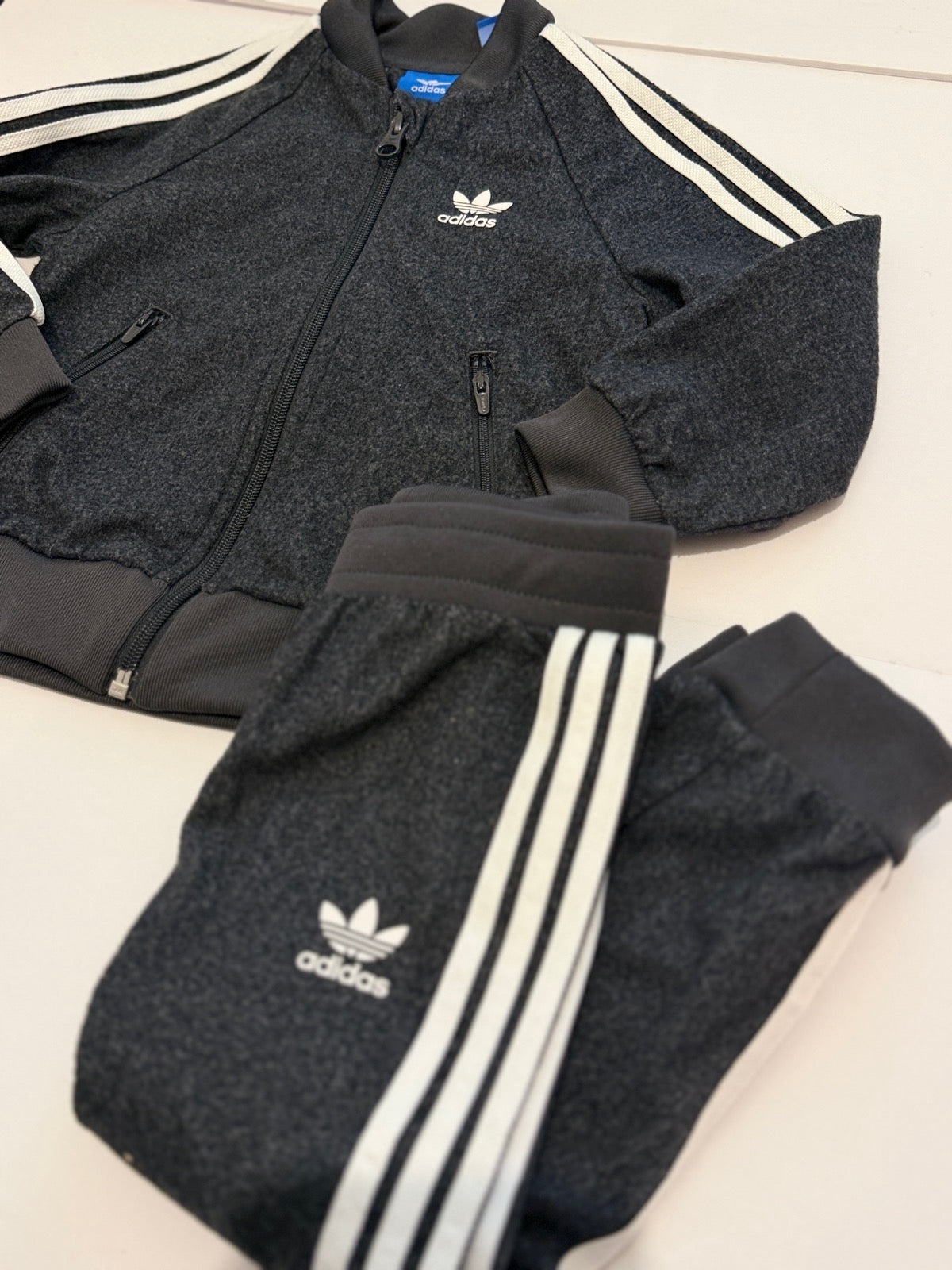Adidas Originals Grey Tracksuit Set 2T