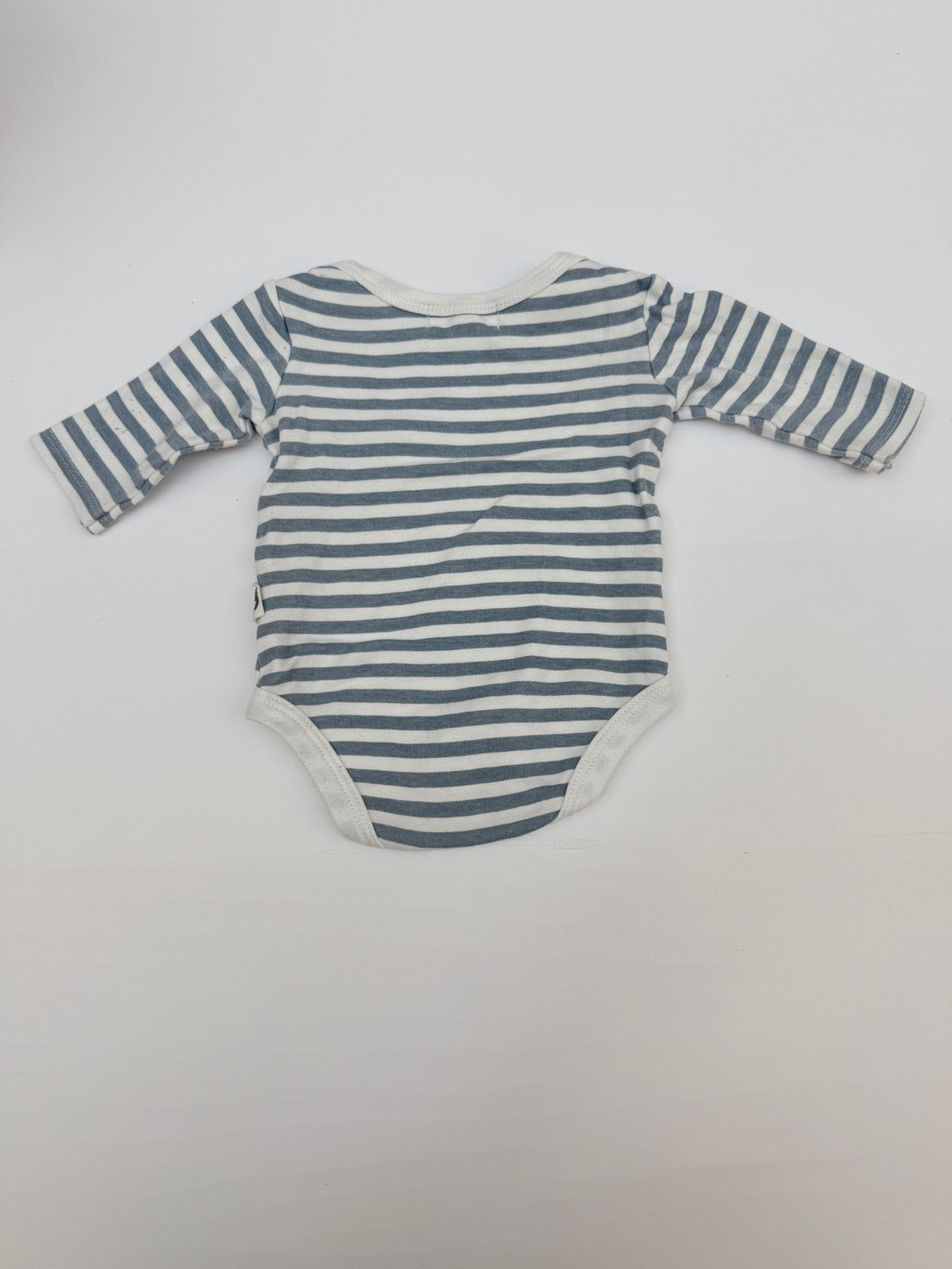 Rabbit + Bear Organic Striped Bodysuit 0-3M