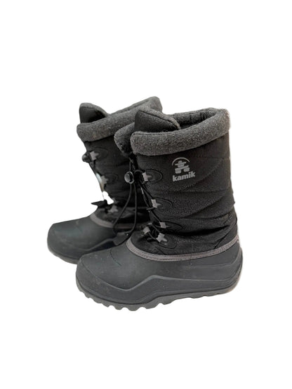 Kamik Black Insulated Snow Boots Size 4