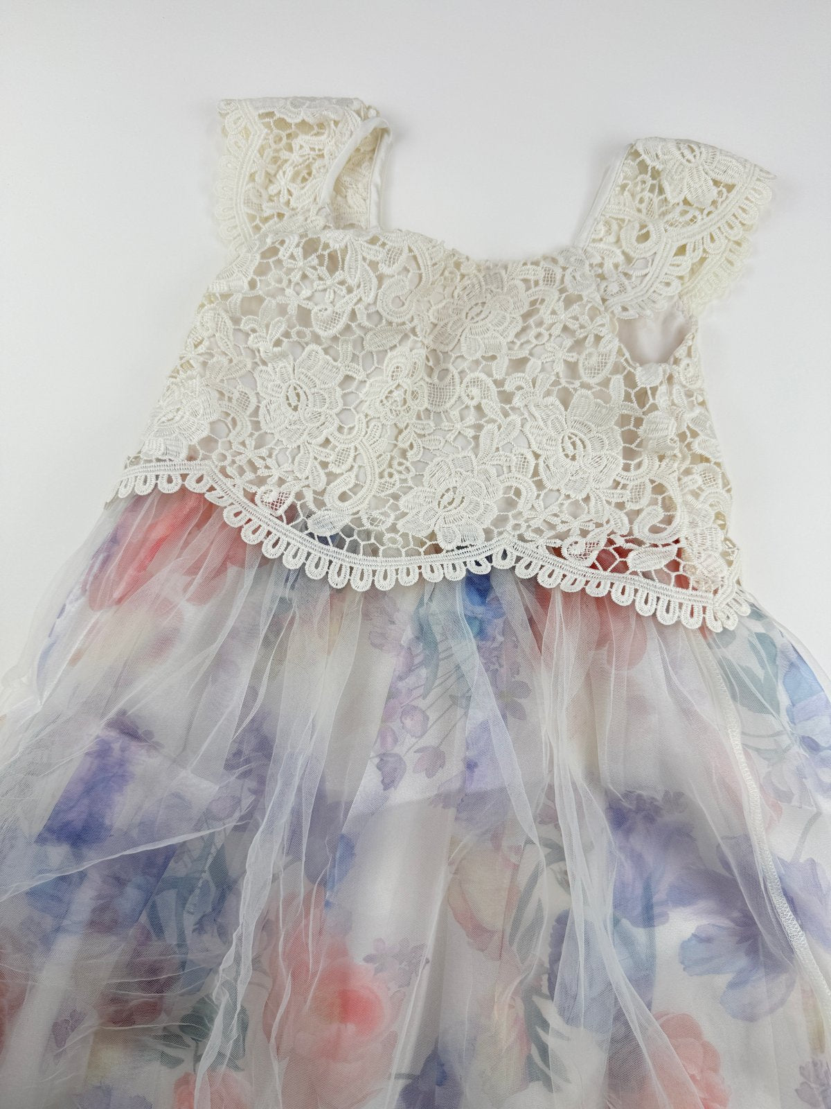 H&M Lace Floral Tulle Dress Size 6-7Y