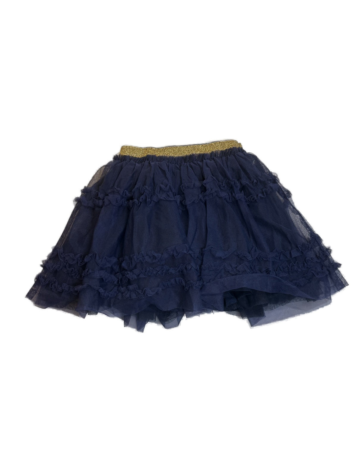 Mini Boden Navy Tulle Ruffle Skirt 4-5Y
