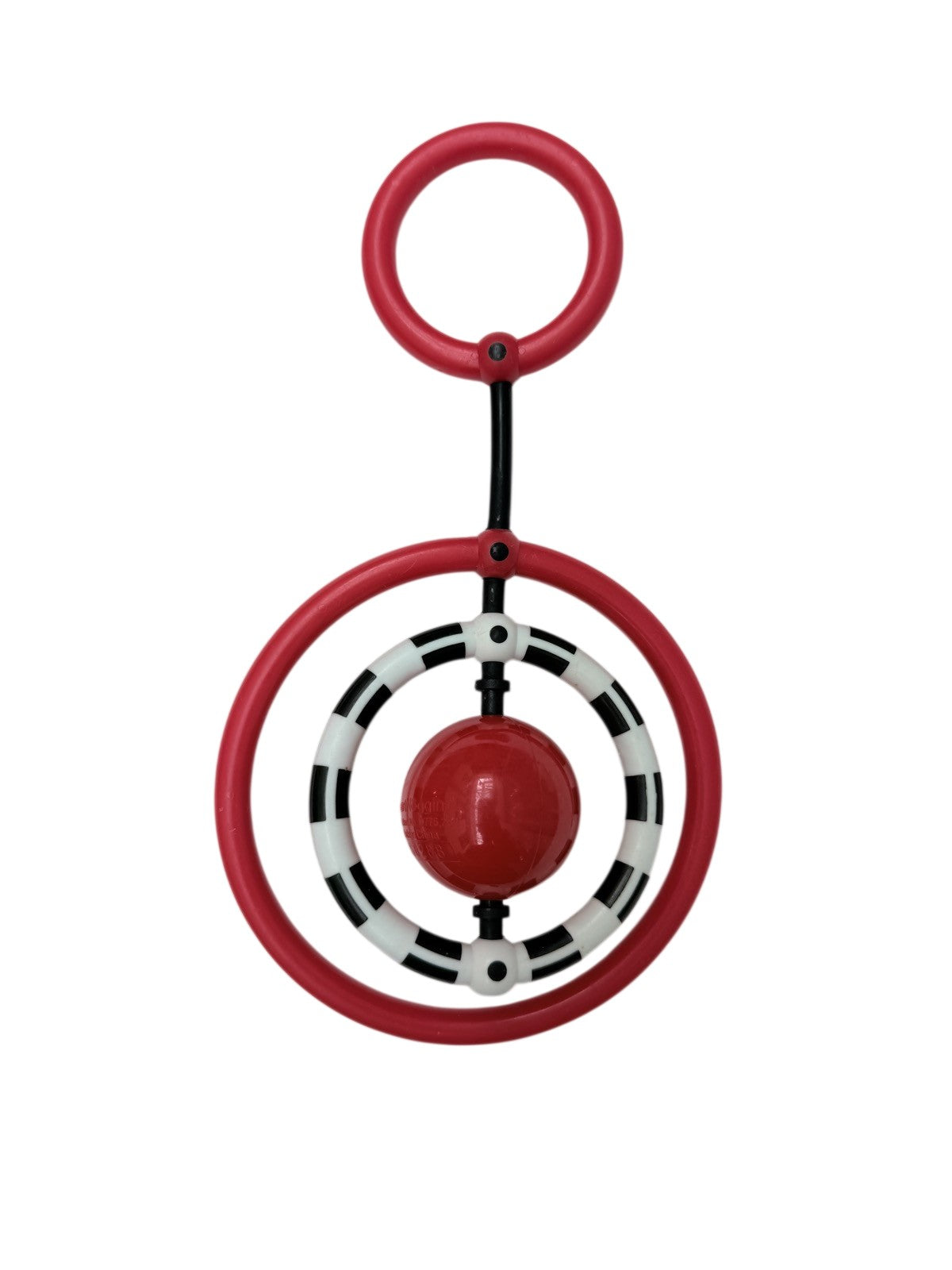 Baby Rattle Ring Teether Toy Smiley Ball