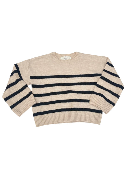 H&M Beige Black Striped Sweater Size 5T/6