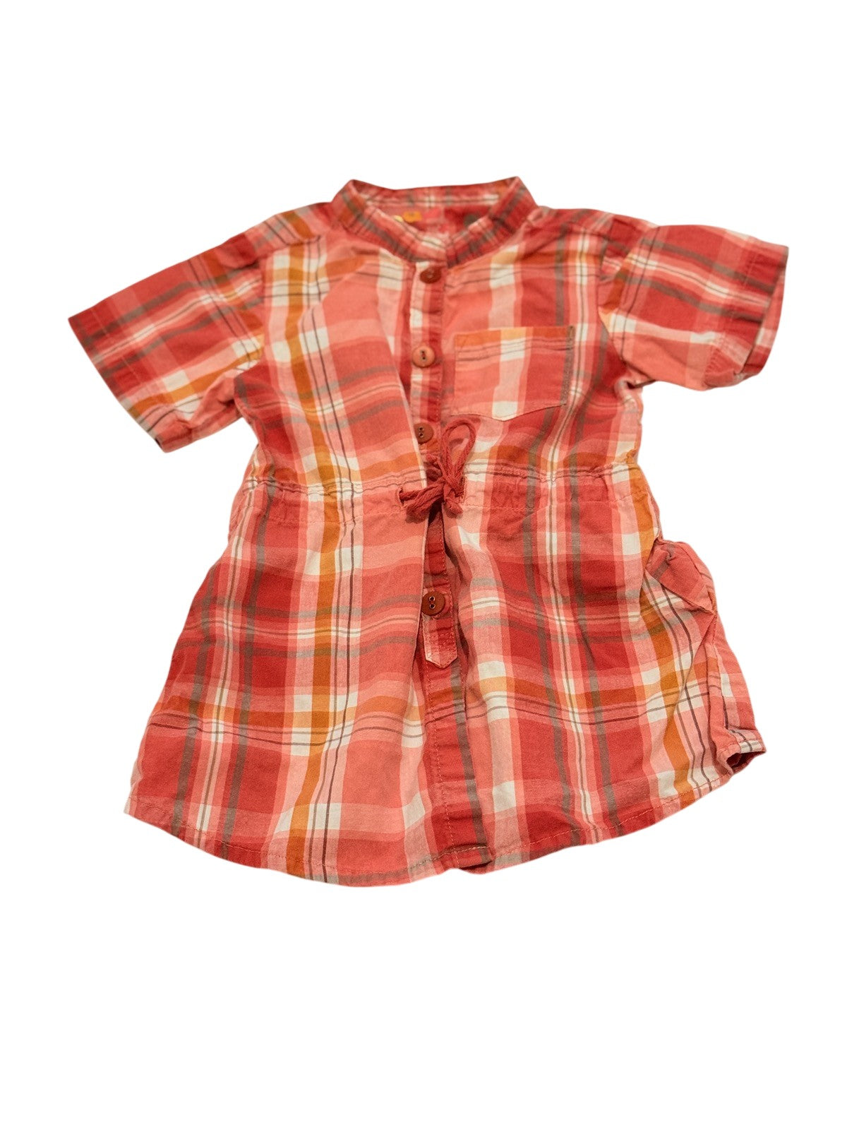 Zara Baby Plaid Shirt Dress 9-12M