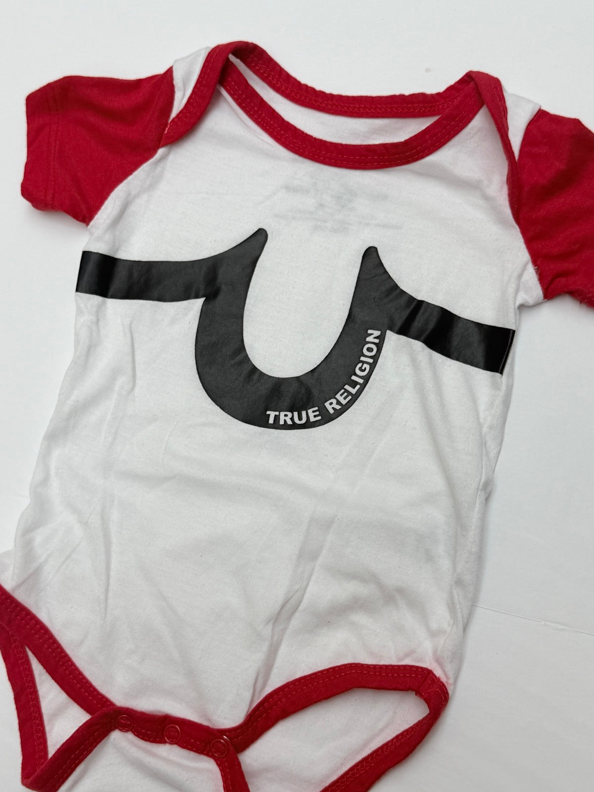 True Religion Horseshoe Logo Bodysuit 12-18M