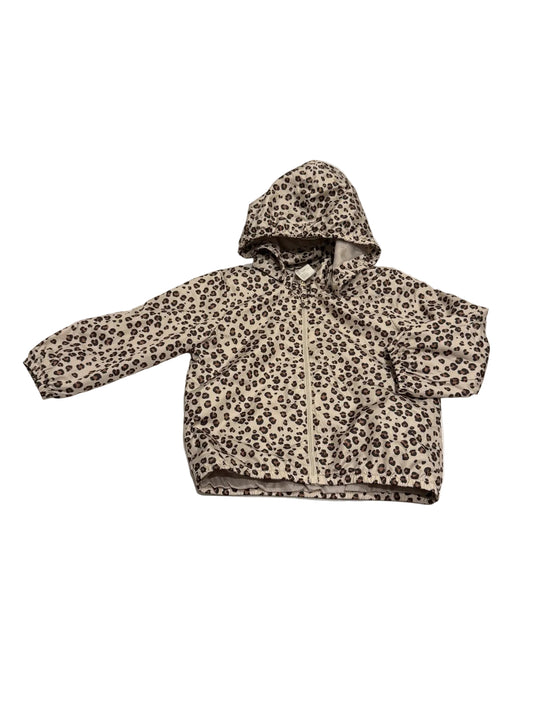 H&M Leopard Print Hooded Windbreaker 9-12M