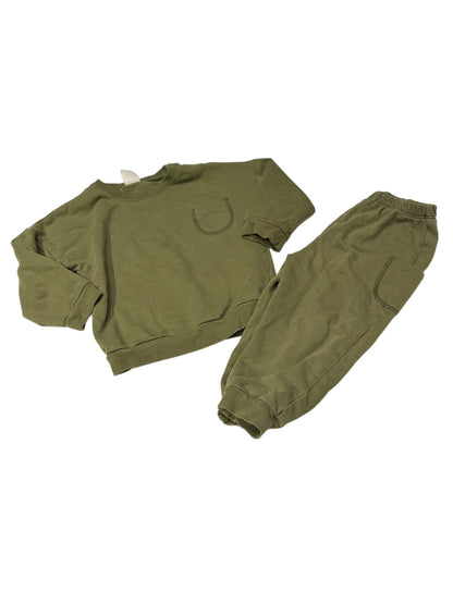 Civil Baby Olive Green Sweatsuit Set 18-24M