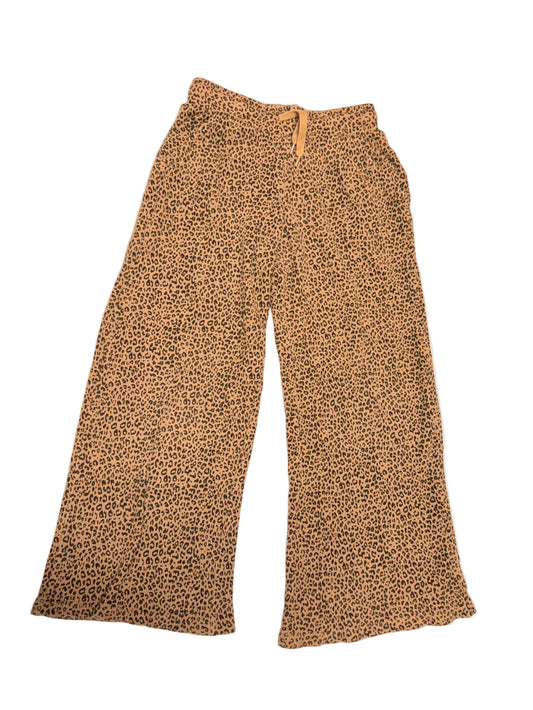 Wide Flowy Lightweight Pants Gap Kids Leopard Print 8-9Y