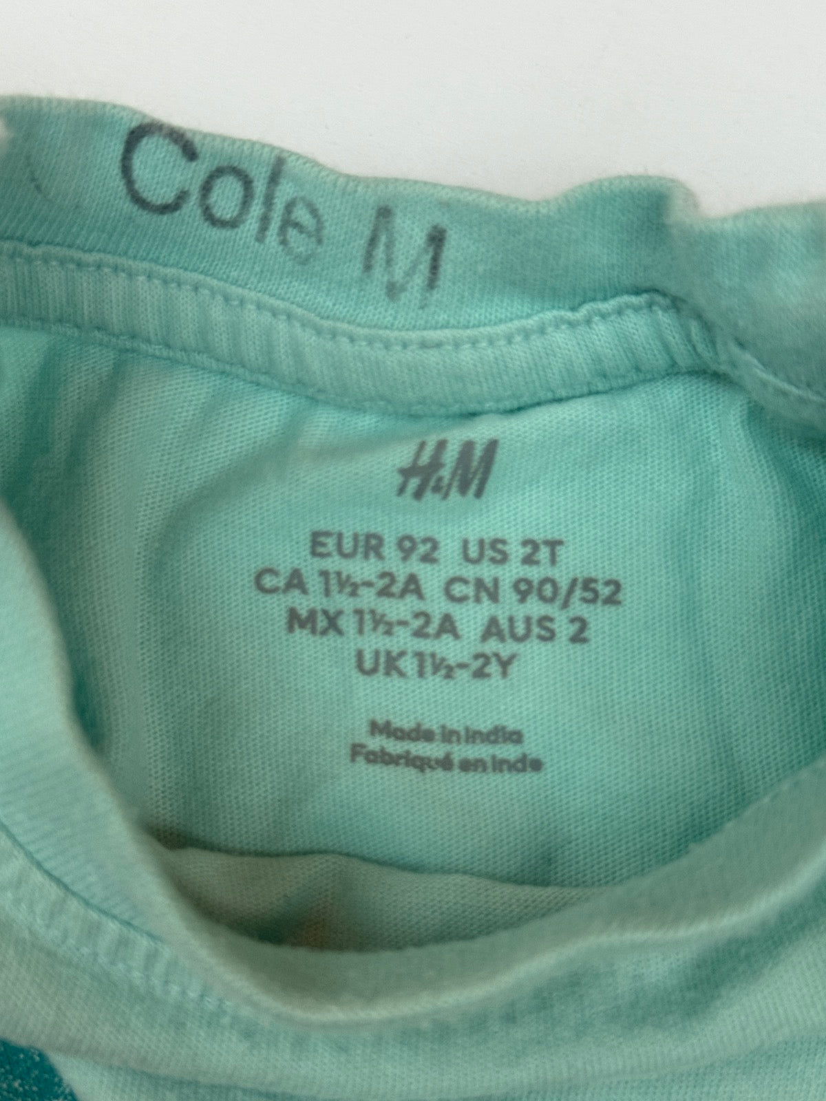 H&M Shark Graphic T-Shirt 2T