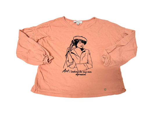 Massimo Dutti Graphic Long Sleeve Top, 9–10Y