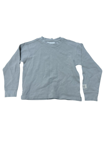 Zara Gray Ribbed Long Sleeve Top Size 8-9Y