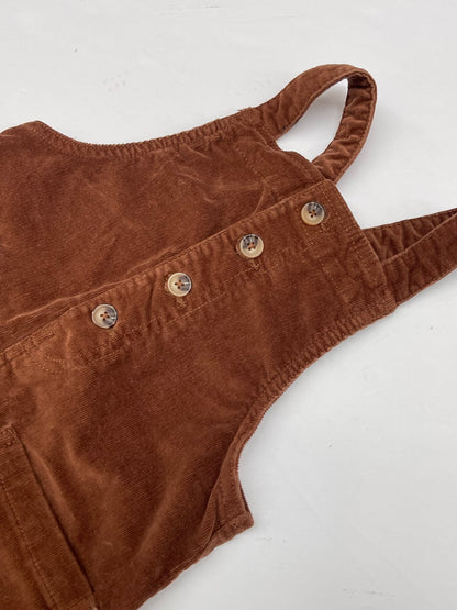 Joe Fresh Brown Corduroy Pinafore Dress Size 5