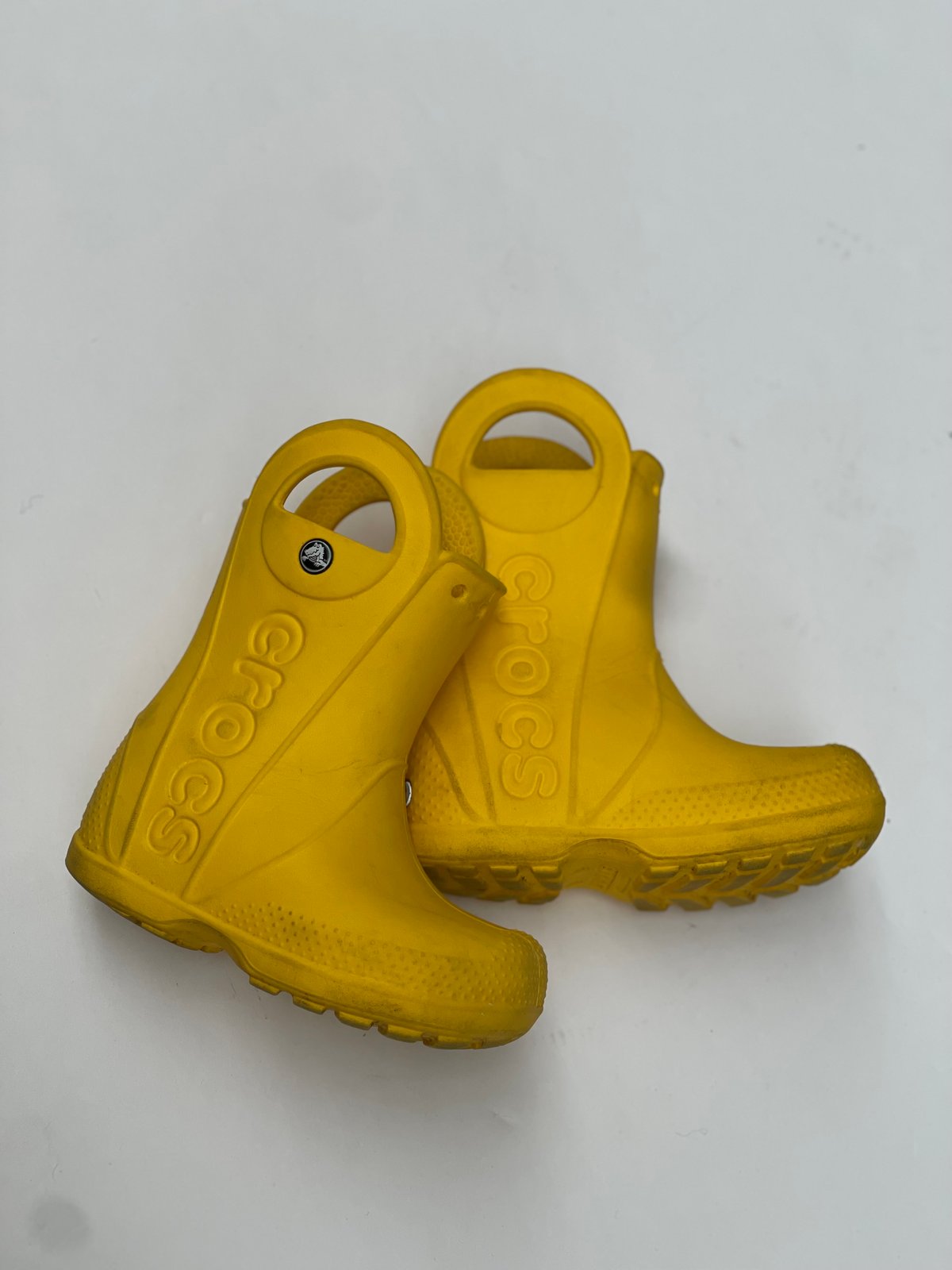 Crocs Handle It Yellow Rain Boots Size C6 US6