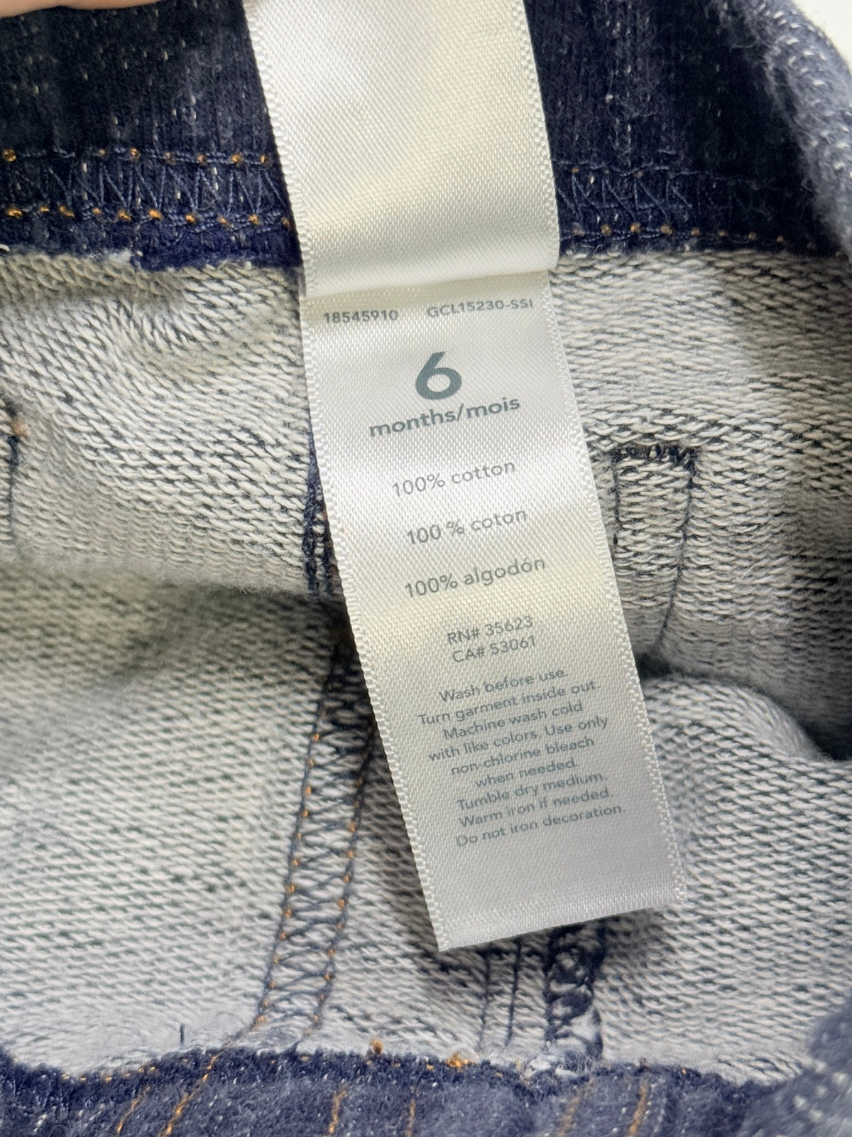 Carter's Navy Denim-Look Pants 6m