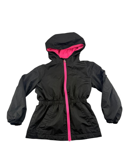 Nike Black Hooded Fleece-Lined Jacket Size 3-4Y