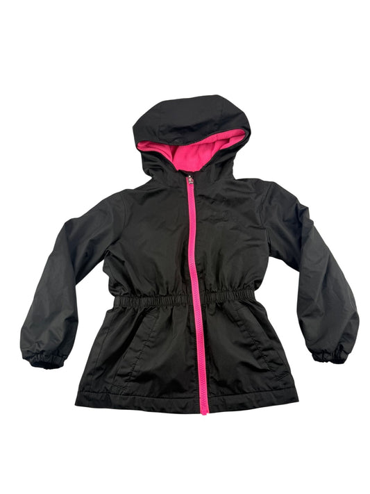 Nike Black Hooded Fleece-Lined Jacket Size 3-4Y