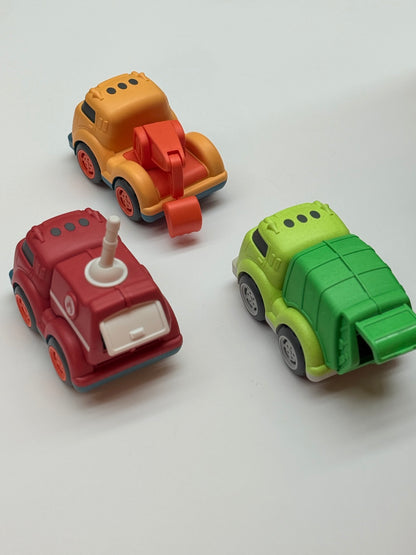 City Car Garbage Fire Truck Toy Set 3