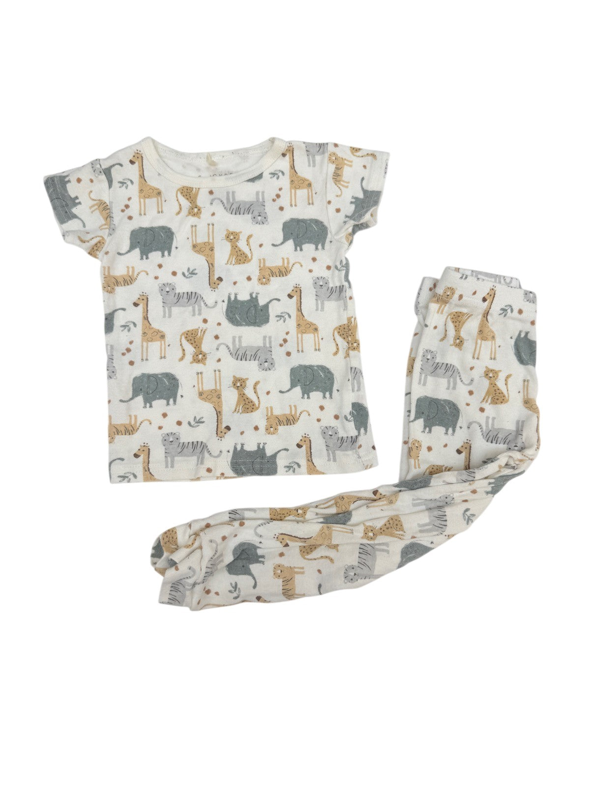 Chickpea Safari Animal Pajama Set 3T